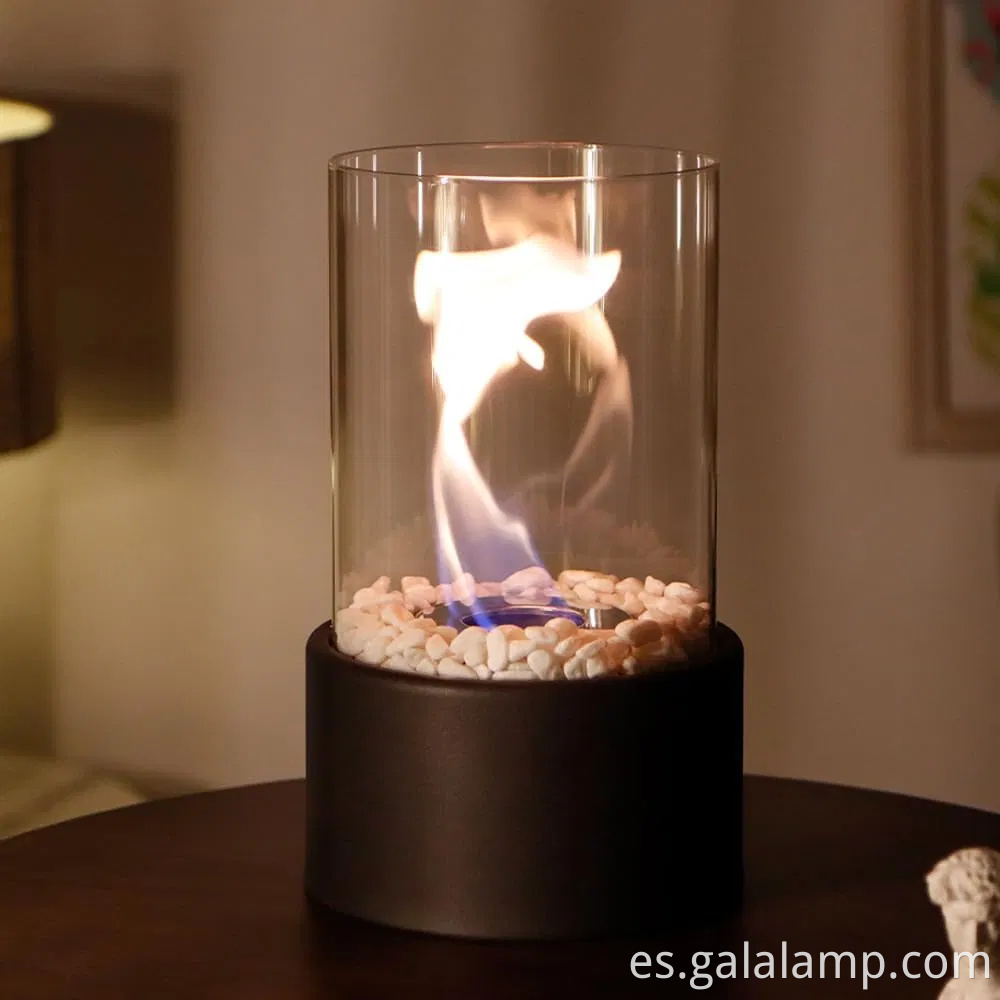 Mini chimenea de alcohol portátil para ambiente comedor al aire libre